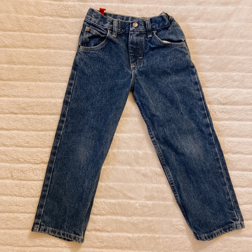 Boys Dark Wash Wrangler Jeans - Size 6